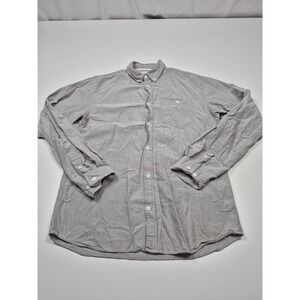 Norse Projects Anton Oxford Shirt Mens M Gray Button Down Long Sleeve Cotton